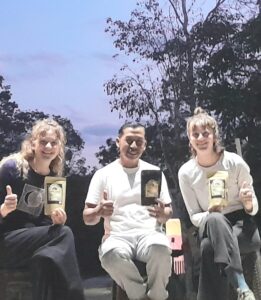Sejumlah touris saat berkunjung ke kampung Kopi luwak.